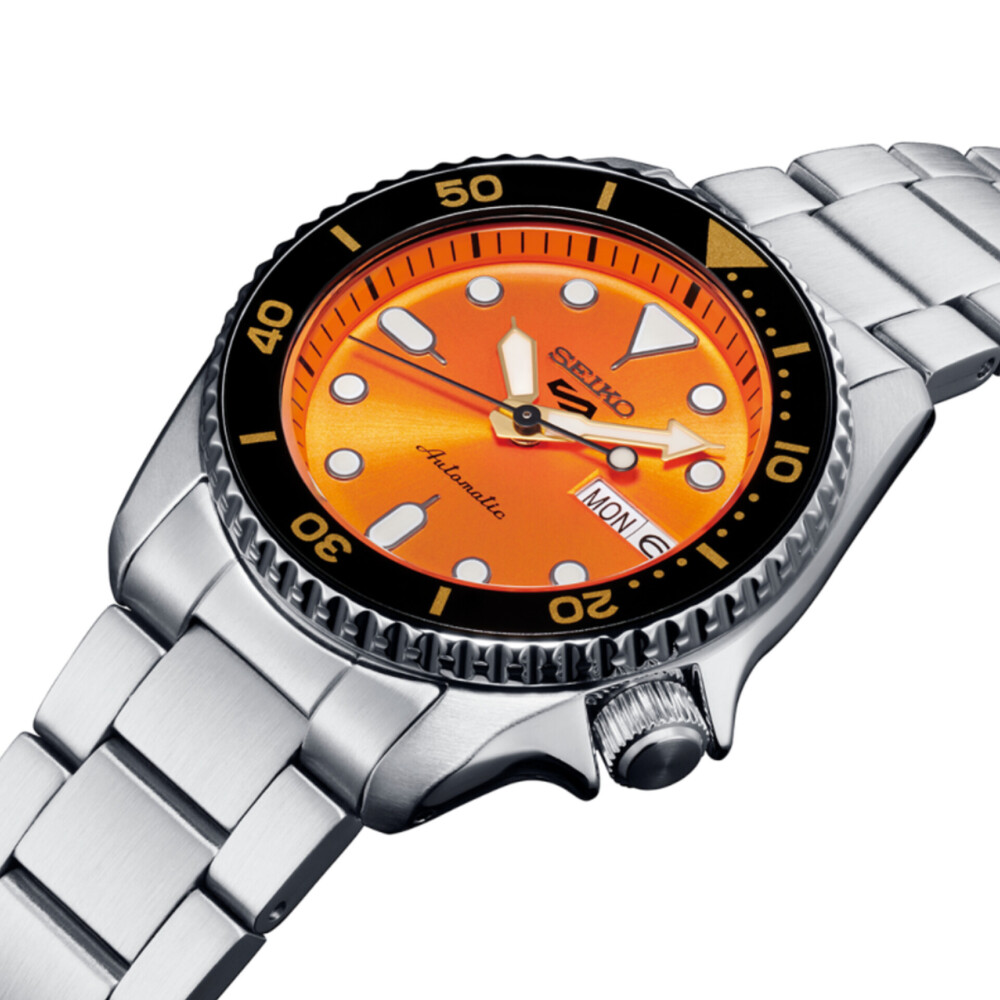 Relógio Seiko 5 Sports SRPK35 Laranja | Universal Joias
