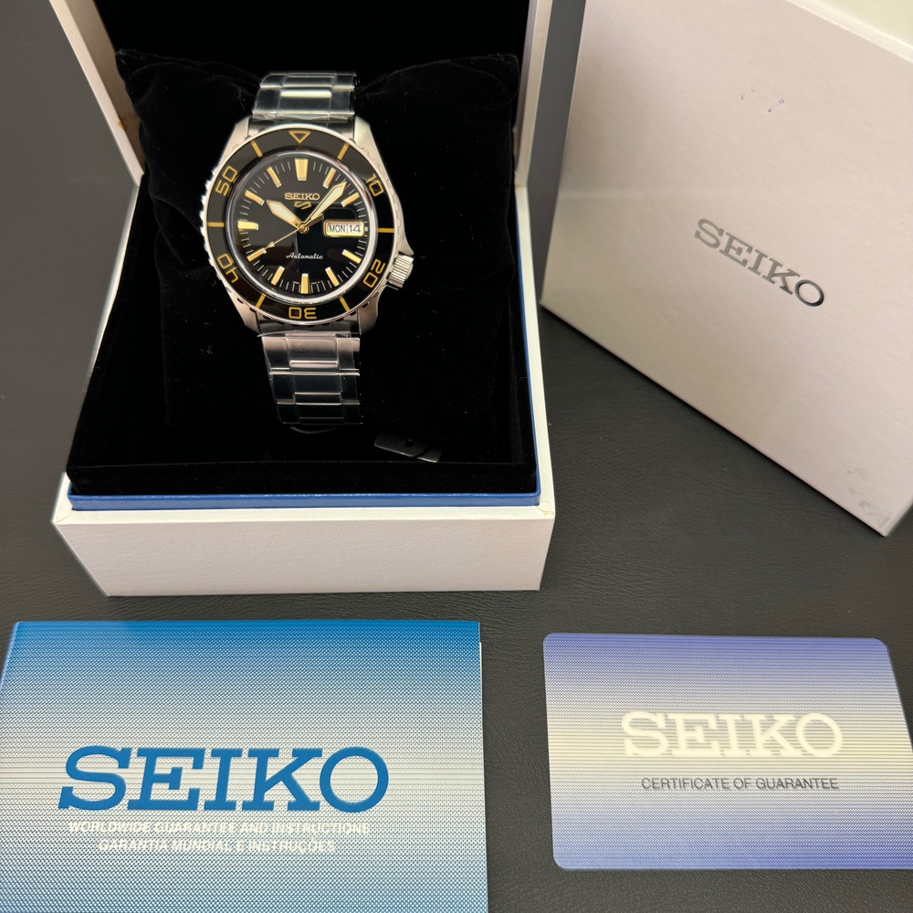 Relógio Seiko 5 Sports Preto SRPK99 | Universal Joias