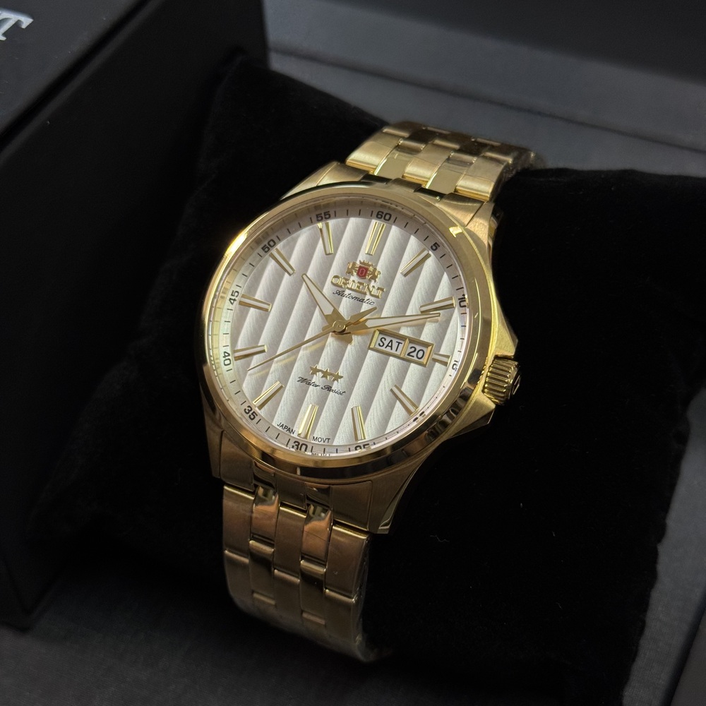 Relógio Masculino Orient Automático Dourado 469GP043F S1KX