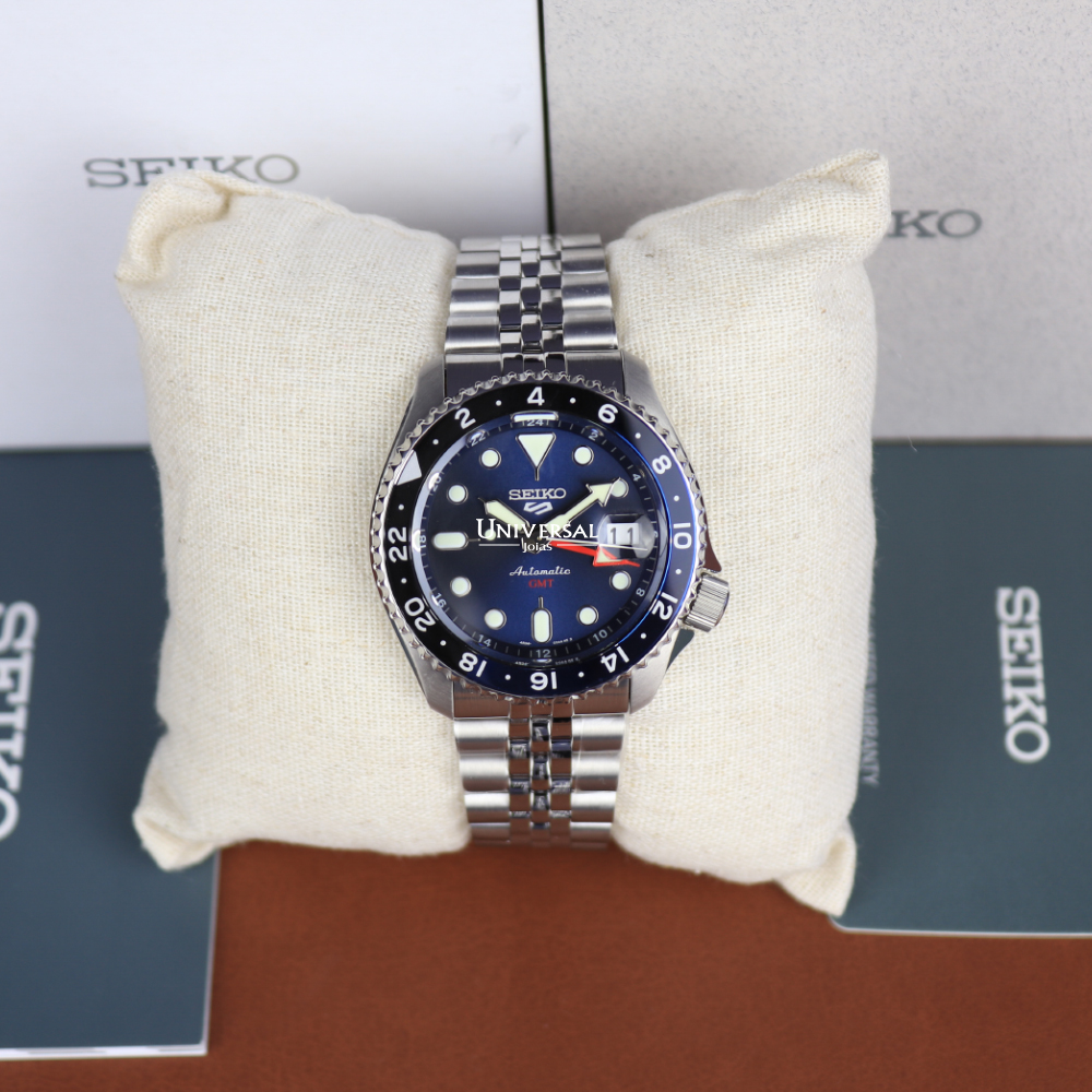 Relógio New Seiko 5 Sports GMT SSK003B1 | Universal Joias